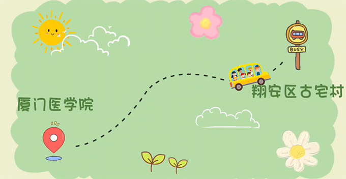 廈門(mén)醫(yī)學(xué)院“頭雁飛黨團(tuán)青年先鋒”實(shí)踐隊(duì)愛(ài)心助老，情暖新圩