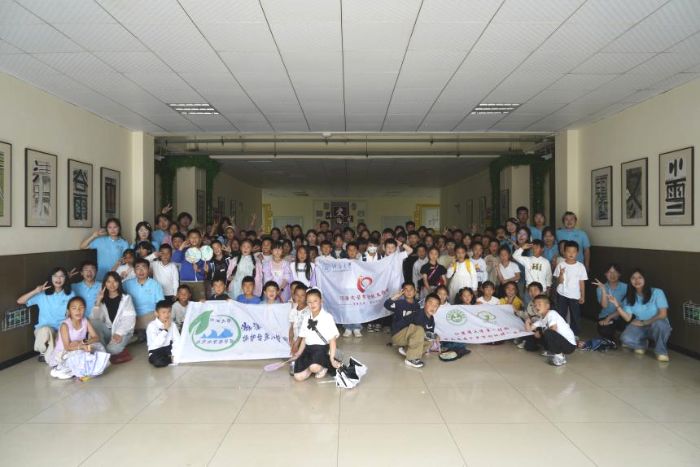 大學生在行動|江蘇省大學生在行動河海大學“夢企航”支教調研團開展水資源保護系列宣講